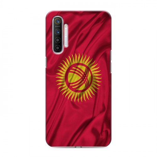Дизайнерский силиконовый с усиленными углами чехол для Realme XT Флаг Киргизии