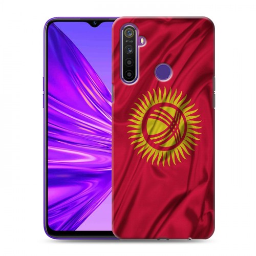 Дизайнерский силиконовый чехол для Realme 5 Флаг Киргизии