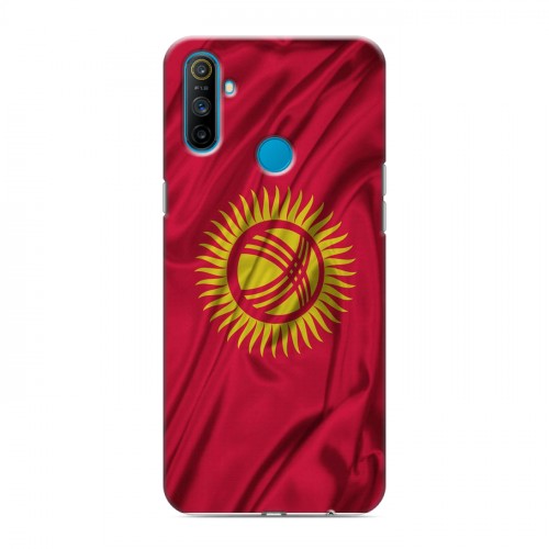 Дизайнерский пластиковый чехол для Realme C3 Флаг Киргизии