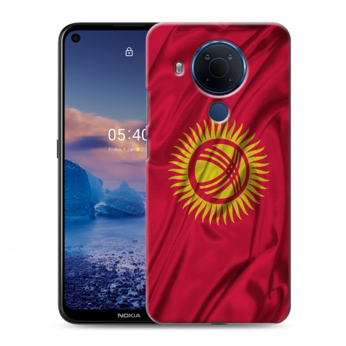 Дизайнерский силиконовый чехол для Nokia 5.4 Флаг Киргизии