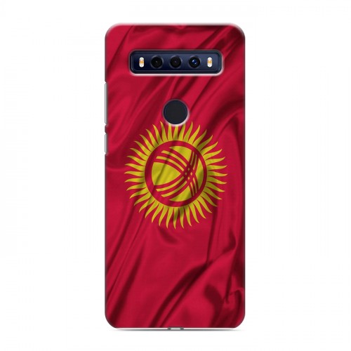 Дизайнерский пластиковый чехол для TCL 10 SE Флаг Киргизии