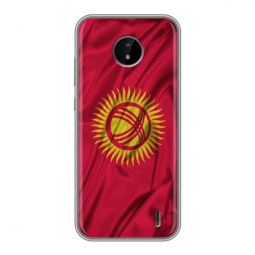 Дизайнерский пластиковый чехол для Nokia C20 Флаг Киргизии