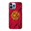 Дизайнерский силиконовый чехол для Iphone 13 Pro Max Флаг Киргизии