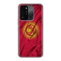 Дизайнерский силиконовый с усиленными углами чехол для Tecno Spark Go 2022 Флаг Киргизии