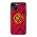 Дизайнерский пластиковый чехол для Iphone 14 Флаг Киргизии