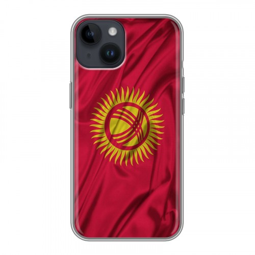 Дизайнерский пластиковый чехол для Iphone 14 Флаг Киргизии