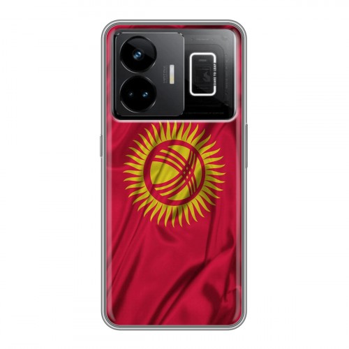 Дизайнерский пластиковый чехол для Realme GT3 Флаг Киргизии