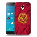 Дизайнерский пластиковый чехол для Meizu M1 Note Флаг Киргизии