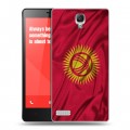 Дизайнерский пластиковый чехол для Xiaomi RedMi Note Флаг Киргизии