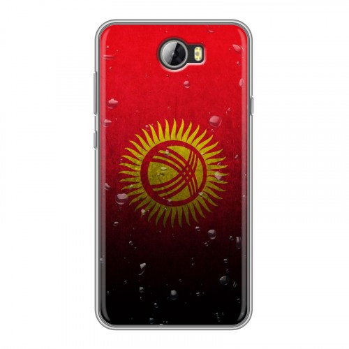 Дизайнерский силиконовый чехол для Huawei Y5 II Флаг Киргизии