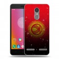 Дизайнерский пластиковый чехол для Lenovo K6 Флаг Киргизии