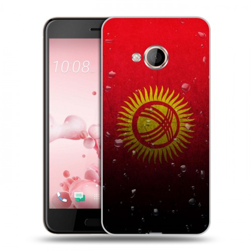 Дизайнерский силиконовый чехол для HTC U Play Флаг Киргизии