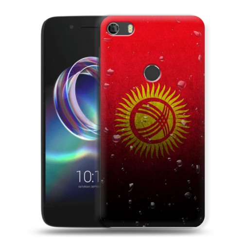 Дизайнерский силиконовый чехол для Alcatel Idol 5 Флаг Киргизии