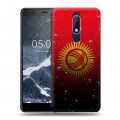 Дизайнерский пластиковый чехол для Nokia 5.1 Флаг Киргизии