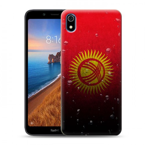 Дизайнерский силиконовый чехол для Xiaomi RedMi 7A Флаг Киргизии