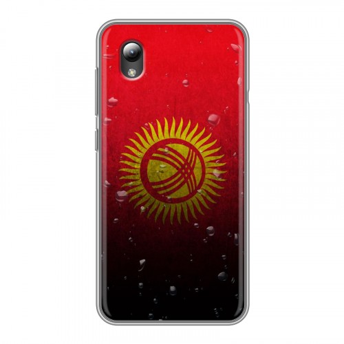 Дизайнерский силиконовый чехол для ZTE Blade A3 (2019) Флаг Киргизии