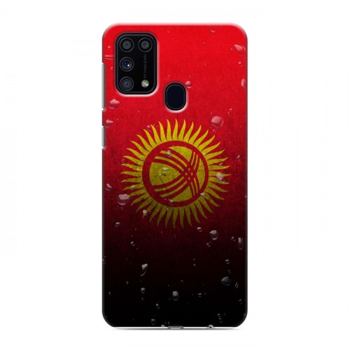Дизайнерский силиконовый чехол для Samsung Galaxy M31 Флаг Киргизии