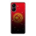 Дизайнерский силиконовый чехол для Xiaomi Poco C65 Флаг Киргизии