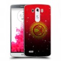 Дизайнерский силиконовый чехол для LG G3 (Dual-LTE) Флаг Киргизии