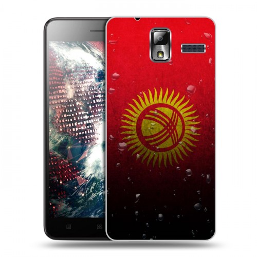 Дизайнерский силиконовый чехол для Lenovo S580 Ideaphone Флаг Киргизии