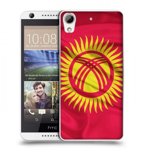 Дизайнерский силиконовый чехол для HTC Desire 626 Флаг Киргизии