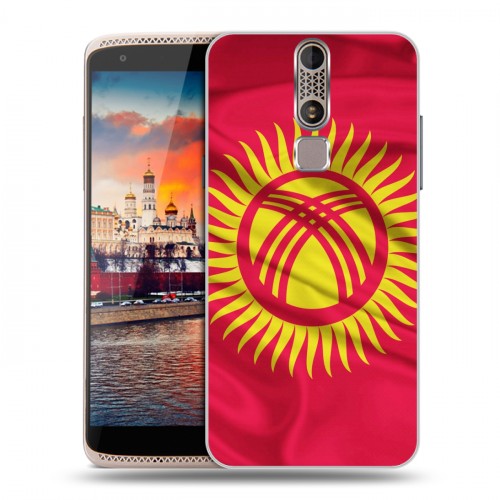 Дизайнерский пластиковый чехол для ZTE Axon Mini Флаг Киргизии