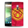 Дизайнерский пластиковый чехол для OnePlus 2 Флаг Киргизии