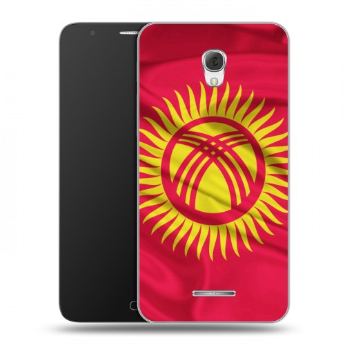 Дизайнерский пластиковый чехол для Alcatel Pop 4 Plus Флаг Киргизии