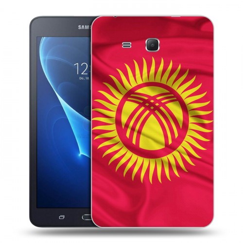 Дизайнерский силиконовый чехол для Samsung Galaxy Tab A 7 (2016) Флаг Киргизии