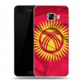 Дизайнерский пластиковый чехол для Samsung Galaxy C5 Флаг Киргизии