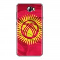 Дизайнерский силиконовый чехол для Huawei Y5 II Флаг Киргизии