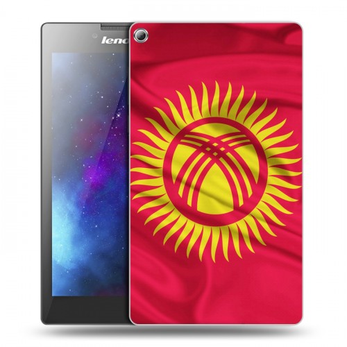 Дизайнерский силиконовый чехол для Lenovo Tab 2 A7-20 Флаг Киргизии