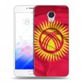 Дизайнерский пластиковый чехол для Meizu M3E Флаг Киргизии