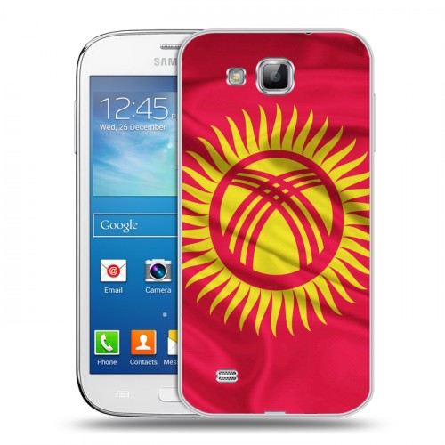 Дизайнерский пластиковый чехол для Samsung Galaxy Premier Флаг Киргизии
