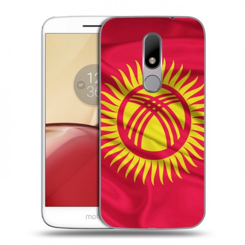 Дизайнерский пластиковый чехол для Lenovo Moto M Флаг Киргизии