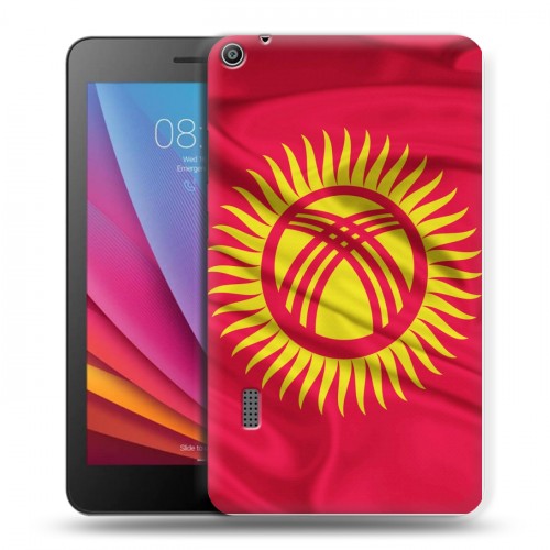Дизайнерский силиконовый чехол для Huawei MediaPad T3 7 Флаг Киргизии