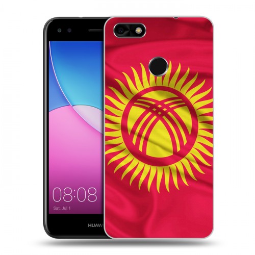 Дизайнерский пластиковый чехол для Huawei Nova Lite (2017) Флаг Киргизии