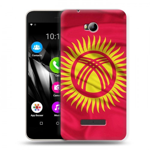 Дизайнерский силиконовый чехол для Micromax Canvas Spark 3 Q385 Флаг Киргизии