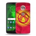 Дизайнерский пластиковый чехол для Motorola Moto G6 Флаг Киргизии