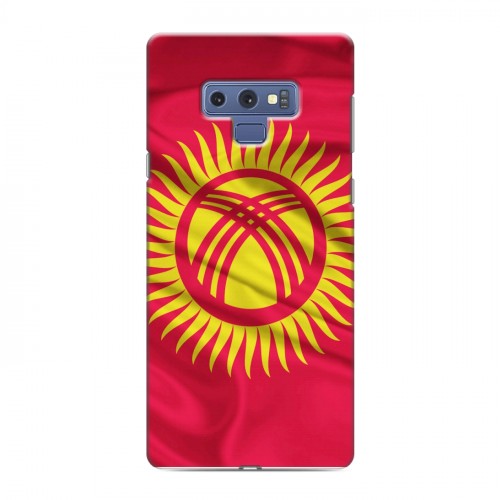 Дизайнерский силиконовый с усиленными углами чехол для Samsung Galaxy Note 9 Флаг Киргизии
