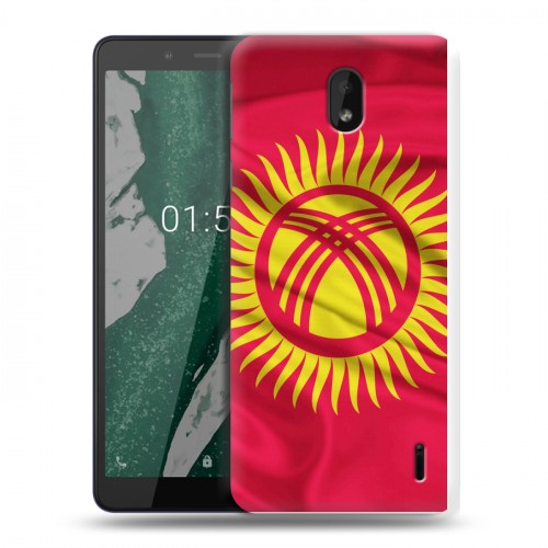 Дизайнерский силиконовый чехол для Nokia 1 Plus Флаг Киргизии