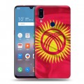 Дизайнерский пластиковый чехол для Meizu Note 9 Флаг Киргизии