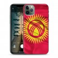 Дизайнерский пластиковый чехол для Iphone 11 Pro Max Флаг Киргизии