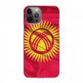 Дизайнерский силиконовый чехол для Iphone 12 Pro Max Флаг Киргизии