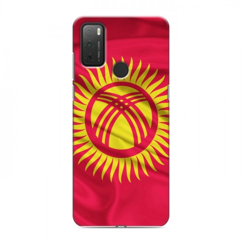 Дизайнерский силиконовый чехол для Alcatel 3L (2021) Флаг Киргизии