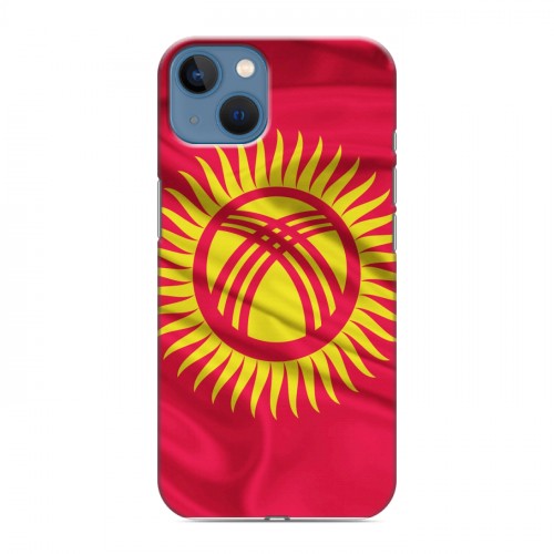 Дизайнерский силиконовый чехол для Iphone 13 Флаг Киргизии