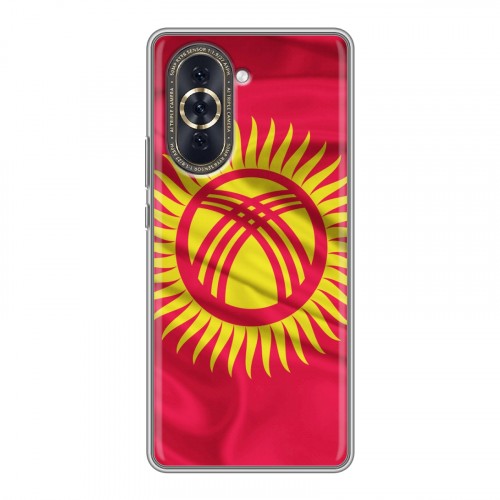 Дизайнерский пластиковый чехол для Huawei Nova 10 Флаг Киргизии