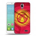 Дизайнерский силиконовый чехол для Alcatel One Touch Idol Флаг Киргизии