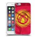 Дизайнерский силиконовый чехол для Iphone 6 Plus/6s Plus Флаг Киргизии