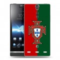 Дизайнерский пластиковый чехол для Sony Xperia S Флаг Португалии